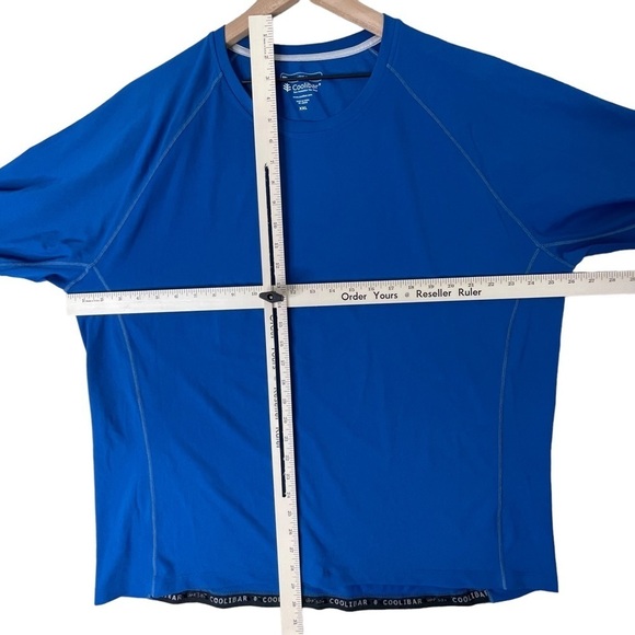 Coolibar Long Sleeve T Shirt Mens XXL Performance UPF 50+ Stretch Shirt Blue - Picture 13 of 13